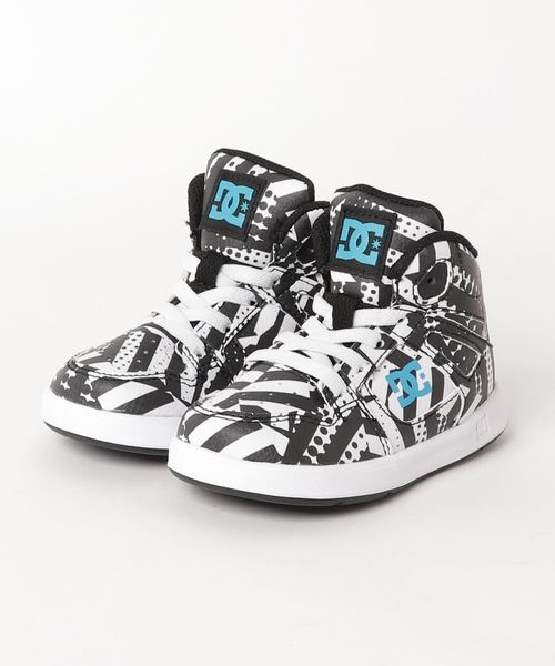 DC(ディーシー)の「ハイカットスニーカー DT191003 TS PURE HIGH-TOP SE UL SN(スニーカー・キッズ・ホワイト/インディゴブルー/ブラック×ホワイト・15.0cm/16.0cm/14.0cm/13.0cm/12.0cm)」の1枚目の写真