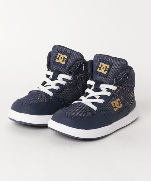 DC(ディーシー)の「ハイカットスニーカー DT191003 TS PURE HIGH-TOP SE UL SN(スニーカー・キッズ・ホワイト/インディゴブルー/ブラック×ホワイト・15.0cm/16.0cm/14.0cm/13.0cm/12.0cm)」の3枚目の写真