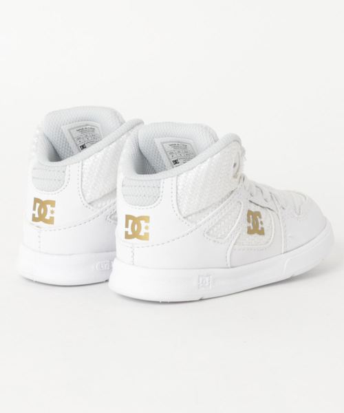 DC(ディーシー)の「ハイカットスニーカー DT191003 TS PURE HIGH-TOP SE UL SN(スニーカー・キッズ・ホワイト/インディゴブルー/ブラック×ホワイト・15.0cm/16.0cm/14.0cm/13.0cm/12.0cm)」の4枚目の写真