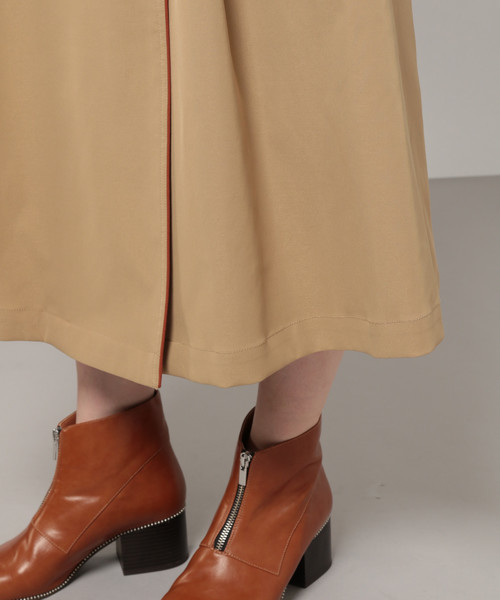 PAGEBOY（ページボーイ）の「バイカラートレンチワンピース（ワンピース・レディース・ブラック/ベージュ・FREE）」の14枚目の写真