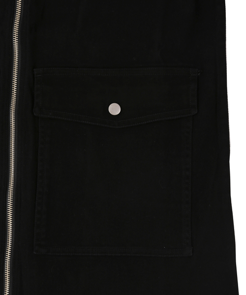 PUNYUS（プニュズ）の「ZIP UPジャンスカ（ジャンパースカート・レディース・ベージュ/ブラック・1/2/3/4）」の8枚目の写真