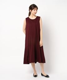 YECCA VECCA | ノースリーブ裾フレアワンピース(ワンピース)
