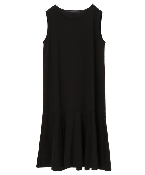 YECCA VECCA（イェッカヴェッカ）の「ノースリーブ裾フレアワンピース ●（ワンピース・レディース・ブラック/カーキ/ボルドー・FREE）」の4枚目の写真