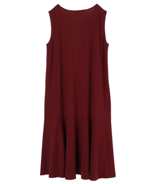 YECCA VECCA（イェッカヴェッカ）の「ノースリーブ裾フレアワンピース ●（ワンピース・レディース・ブラック/カーキ/ボルドー・FREE）」の11枚目の写真