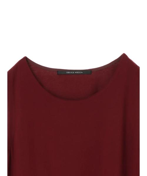 YECCA VECCA（イェッカヴェッカ）の「ノースリーブ裾フレアワンピース ●（ワンピース・レディース・ブラック/カーキ/ボルドー・FREE）」の12枚目の写真