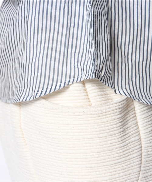 Chico(チコ)の「ストライプオーバーBL(シャツ/ブラウス・レディース・ブルー・FREE)」の7枚目の写真