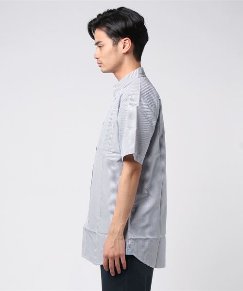 MATIX（マティックス）の「MATIX ストライプ ボタンダウン シャツ（シャツ/ブラウス・メンズ・インディゴブルー・M/L）」の3枚目の写真