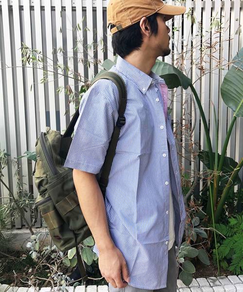 MATIX（マティックス）の「MATIX ストライプ ボタンダウン シャツ（シャツ/ブラウス・メンズ・インディゴブルー・M/L）」の5枚目の写真