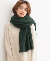 畦編みニットマフラー