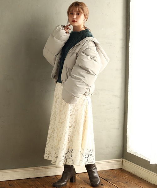 one after another NICE CLAUP(ワンアフターアナザーナイスクラップ)の「ロービング2Wayニット(ニット/セーター・レディース・アイボリー/グリーン/ミント/ピンクベージュ・FREE)」の14枚目の写真