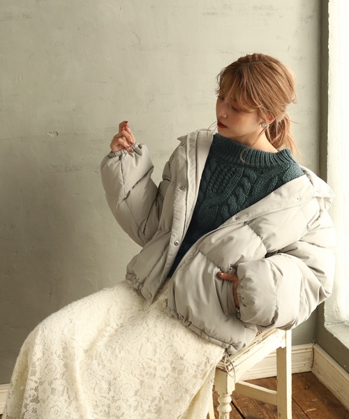 one after another NICE CLAUP(ワンアフターアナザーナイスクラップ)の「ロービング2Wayニット(ニット/セーター・レディース・アイボリー/グリーン/ミント/ピンクベージュ・FREE)」の13枚目の写真