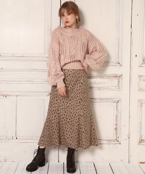 one after another NICE CLAUP(ワンアフターアナザーナイスクラップ)の「ロービング2Wayニット(ニット/セーター・レディース・アイボリー/グリーン/ミント/ピンクベージュ・FREE)」の22枚目の写真