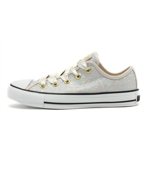 CONVERSE（コンバース）の「ALL STAR SPARKLY OX/オールスタースパークリーOX（スニーカー・レディース・シルバー系その他・6/4/3.5/4.5/5/5.5/3）」の3枚目の写真