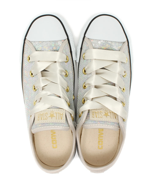 CONVERSE（コンバース）の「ALL STAR SPARKLY OX/オールスタースパークリーOX（スニーカー・レディース・シルバー系その他・6/4/3.5/4.5/5/5.5/3）」の2枚目の写真