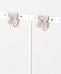 【irodori】小さな花のearring(ラベンダー)