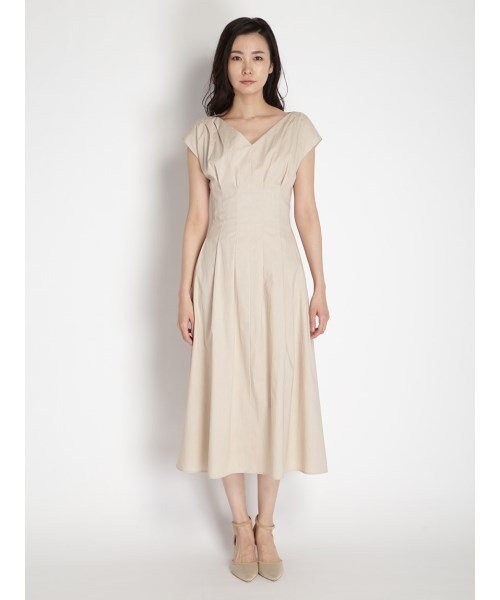 FRAY I.D（フレイアイディー）の「タックフレアーワンピース  