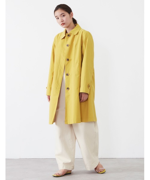 POU DOU DOU（プードゥドゥ）の「コットンナイロンステンカラーコート（その他アウター・レディース・ベージュ/イエロー/ミント/キナリ・3）」の5枚目の写真