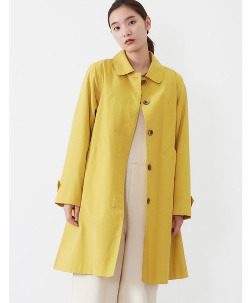 POU DOU DOU（プードゥドゥ）の「コットンナイロンステンカラーコート（その他アウター・レディース・ベージュ/イエロー/ミント/キナリ・3）」の8枚目の写真