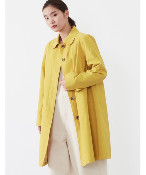 POU DOU DOU（プードゥドゥ）の「コットンナイロンステンカラーコート（その他アウター・レディース・ベージュ/イエロー/ミント/キナリ・3）」の9枚目の写真