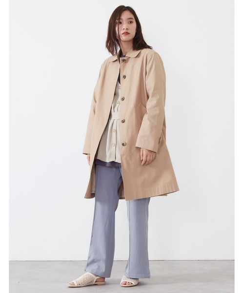 POU DOU DOU（プードゥドゥ）の「コットンナイロンステンカラーコート（その他アウター・レディース・ベージュ/イエロー/ミント/キナリ・3）」の16枚目の写真