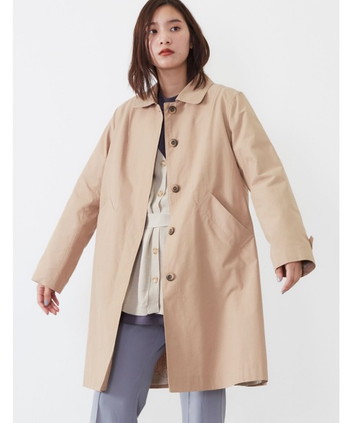 POU DOU DOU（プードゥドゥ）の「コットンナイロンステンカラーコート（その他アウター・レディース・ベージュ/イエロー/ミント/キナリ・3）」の18枚目の写真