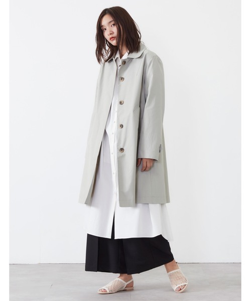 POU DOU DOU（プードゥドゥ）の「コットンナイロンステンカラーコート（その他アウター・レディース・ベージュ/イエロー/ミント/キナリ・3）」の21枚目の写真