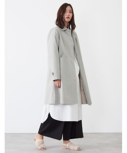 POU DOU DOU（プードゥドゥ）の「コットンナイロンステンカラーコート（その他アウター・レディース・ベージュ/イエロー/ミント/キナリ・3）」の22枚目の写真