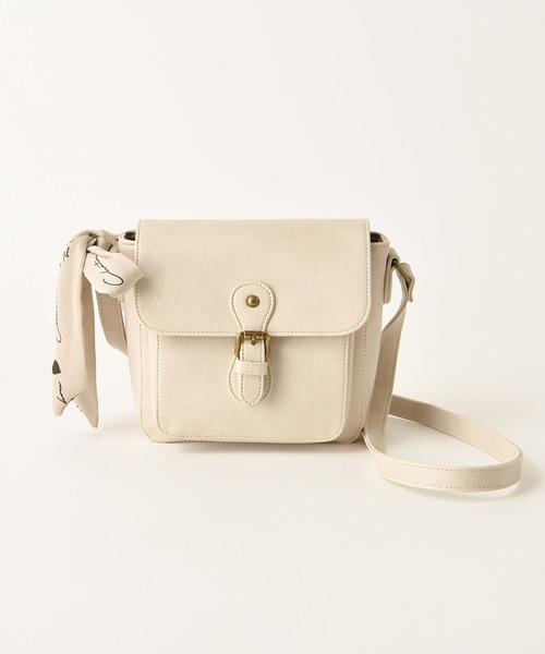 one after another NICE CLAUP（ワンアフターアナザーナイスクラップ）の「スカーフ付きショルダーバッグ（ショルダーバッグ・レディース・ベージュ/ブラウン/アイボリー・FREE）」の12枚目の写真