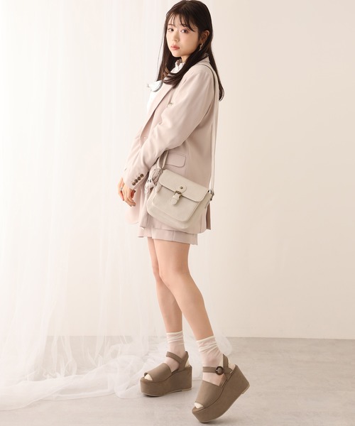 one after another NICE CLAUP（ワンアフターアナザーナイスクラップ）の「スカーフ付きショルダーバッグ（ショルダーバッグ・レディース・ベージュ/ブラウン/アイボリー・FREE）」の14枚目の写真