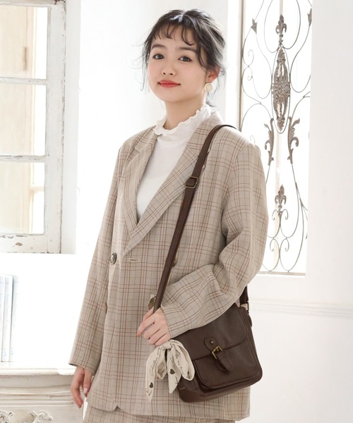 one after another NICE CLAUP（ワンアフターアナザーナイスクラップ）の「スカーフ付きショルダーバッグ（ショルダーバッグ・レディース・ベージュ/ブラウン/アイボリー・FREE）」の16枚目の写真