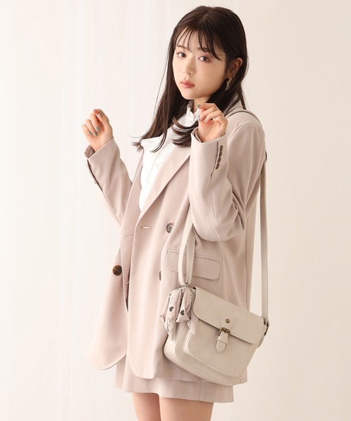 one after another NICE CLAUP（ワンアフターアナザーナイスクラップ）の「スカーフ付きショルダーバッグ（ショルダーバッグ・レディース・ベージュ/ブラウン/アイボリー・FREE）」の13枚目の写真