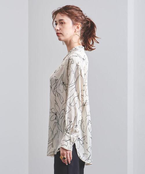 UNITED ARROWS（ユナイテッドアローズ）の「UWMSC フラワー バンドカラーシャツ†（シャツ/ブラウス・レディース・オフホワイト/ブラック・FREE）」の18枚目の写真