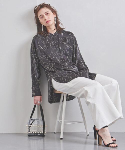 UNITED ARROWS フラワーカラー ブラウス　ブラック　38 UNITED ARROWS フラワーカラー ブラウス ブラック 38 - メルカリ