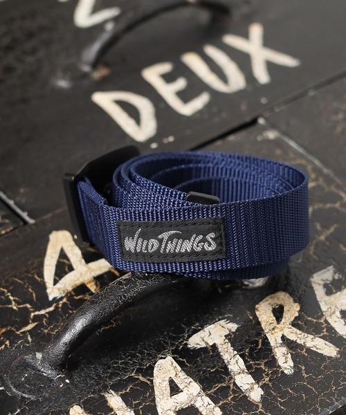 WILD THINGS(ワイルドシングス)の「/WILD THINGS/PP WEBBING BELT(ベルト・メンズ・ブラック/グリーン/ブルー/イエロー/パープル/ピンク/ネイビー/グレー/オリーブ/サンドベージュ/ダークグリーン・FREE)」の1枚目の写真