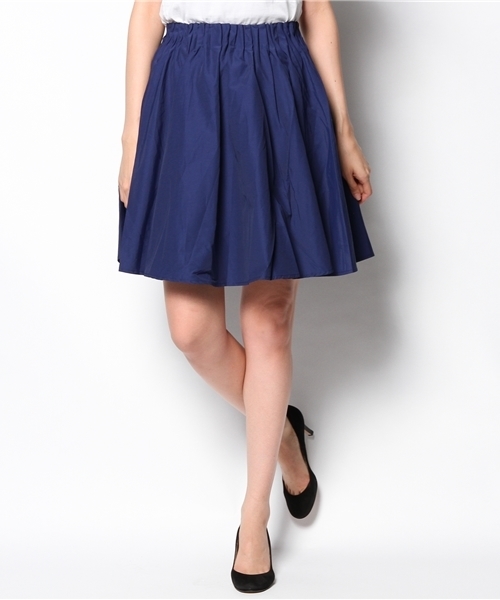 ROSE BUD（ローズバッド）の「LSK-14210 HIGH/W GATHERED MINI SKIRT（スカート・レディース・カーキ/ロイヤルブルー/ブラック・ONE SIZE）」の3枚目の写真