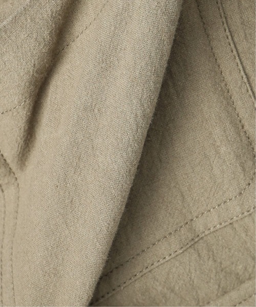 journal standard luxe コットンリネン　ノーカラーコート セール】コットンリネンオックスワークコート◇（ステンカラー