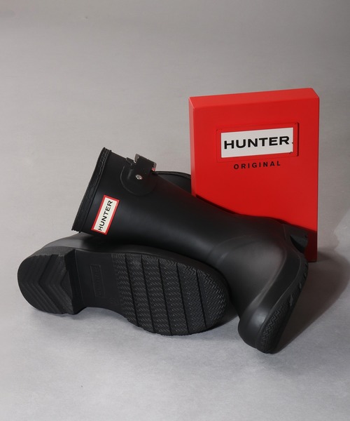HUNTER(ハンター)の「HUNTER ORIGINAL TOUR SHORT( ハンター オリジナル ツアー ショート)レインブーツ(レインシューズ・レディース・ネイビー/ブラック/チョコ/カーキ/グリーン・24cm/23cm/25cm/22cm)」の7枚目の写真