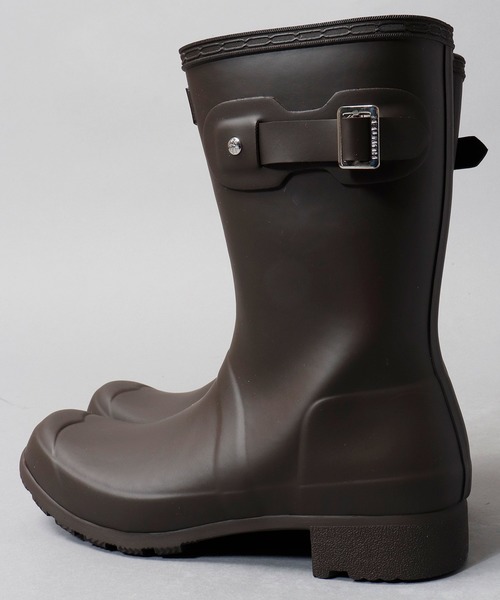 HUNTER オリジナルツアーショート 黒 レディース】オリジナルツアーショートブーツ （レインシューズ