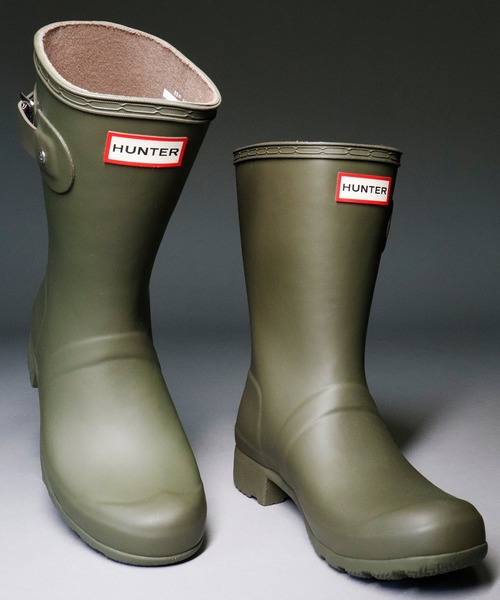HUNTER オリーブグリーン ショートレインブーツ 楽天市場】＼SALE