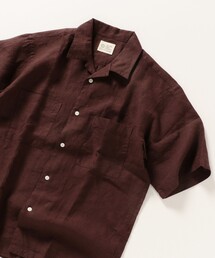 SHIPS any | SHIPS any: オーガニック リネン オープンカラー 5分袖シャツ(シャツ/ブラウス)