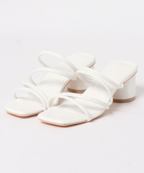 KOBE LETTUCE(コウベレタス)の「ナローストラップサンダル(サンダル・レディース・ホワイト/ブラック/ライム/シルバー/グレイッシュベージュ/オレンジ・LL/S/M/L)」の22枚目の写真