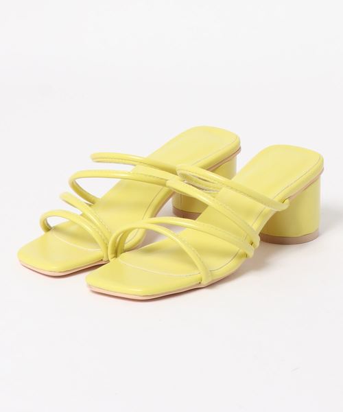 KOBE LETTUCE(コウベレタス)の「ナローストラップサンダル(サンダル・レディース・ホワイト/ブラック/ライム/シルバー/グレイッシュベージュ/オレンジ・LL/S/M/L)」の8枚目の写真