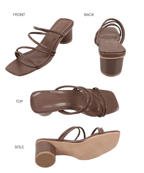 KOBE LETTUCE(コウベレタス)の「ナローストラップサンダル(サンダル・レディース・ホワイト/ブラック/ライム/シルバー/グレイッシュベージュ/オレンジ・LL/S/M/L)」の12枚目の写真