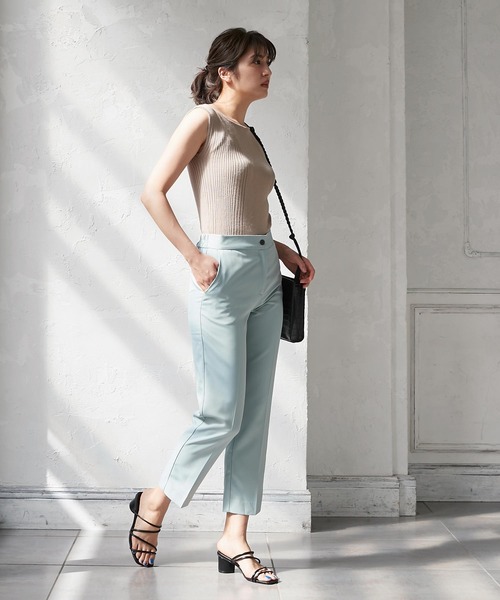 KOBE LETTUCE(コウベレタス)の「ナローストラップサンダル(サンダル・レディース・ホワイト/ブラック/ライム/シルバー/グレイッシュベージュ/オレンジ・LL/S/M/L)」の13枚目の写真