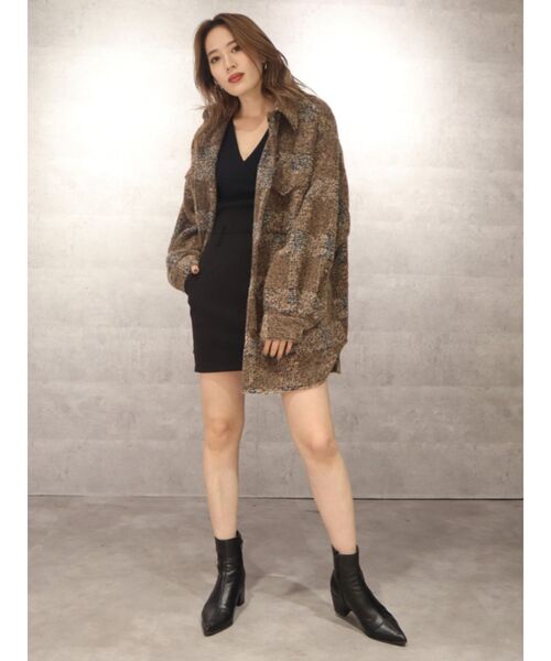 EMODA（エモダ）の「スライバーバルキーブルゾン（ブルゾン・レディース・ブラック/その他/その他1・FREE）」の7枚目の写真