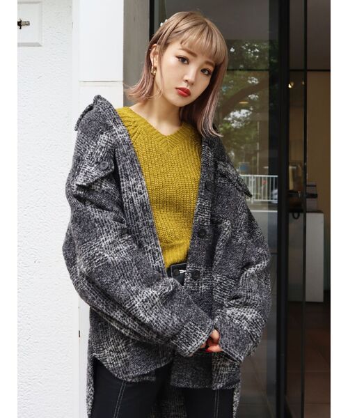 EMODA（エモダ）の「スライバーバルキーブルゾン（ブルゾン・レディース・ブラック/その他/その他1・FREE）」の9枚目の写真