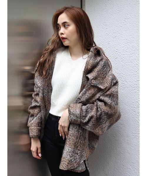 EMODA（エモダ）の「スライバーバルキーブルゾン（ブルゾン・レディース・ブラック/その他/その他1・FREE）」の15枚目の写真