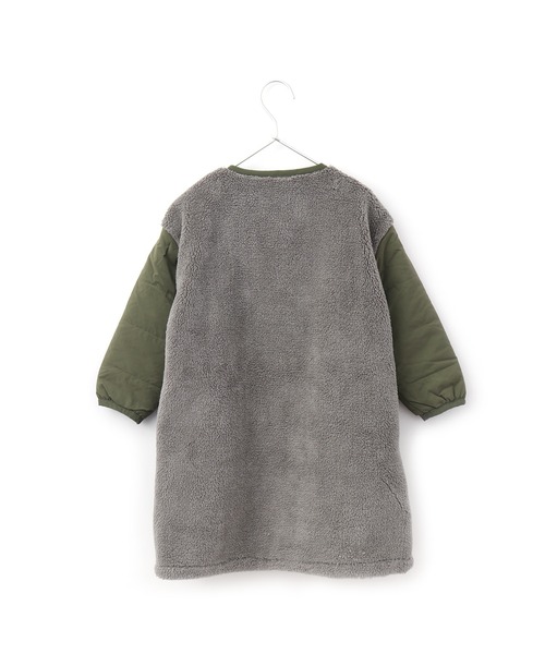 MAKE YOUR DAY（メイクユアデイ）の「異素材切替コート■80～140cm（その他アウター・キッズ・ブラウン/グレー/パープル/ブラック・90/100/120/140/130/80/110）」の12枚目の写真