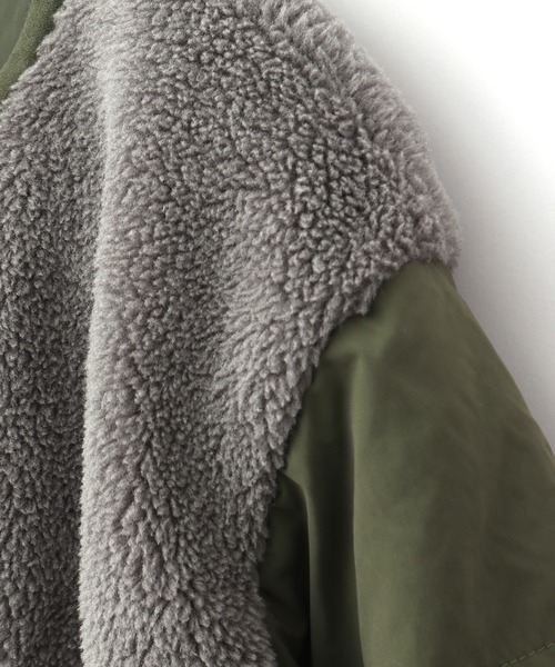 MAKE YOUR DAY（メイクユアデイ）の「異素材切替コート■80～140cm（その他アウター・キッズ・ブラウン/グレー/パープル/ブラック・90/100/120/140/130/80/110）」の16枚目の写真