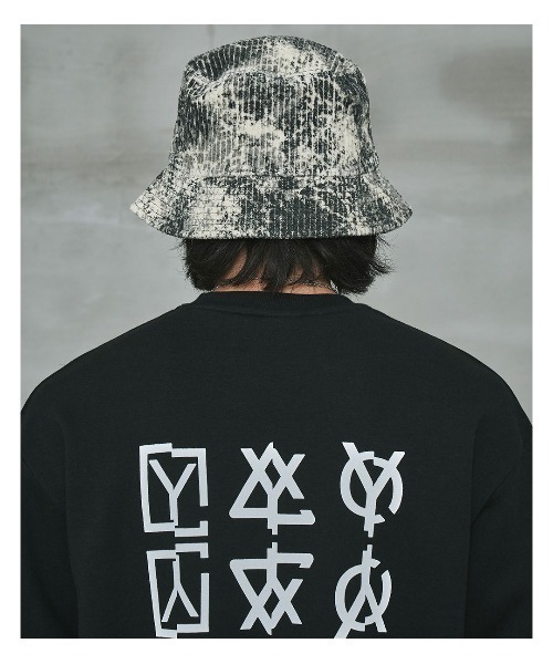 OY（オーワイ）の「『OY/オーワイ』TIE-DYE CORDUROY BUCKET HAT/タイダイ コーデュロイ バケット ハット（ハット・メンズ・ブラック/アイボリー/パープル・FREE）」の4枚目の写真